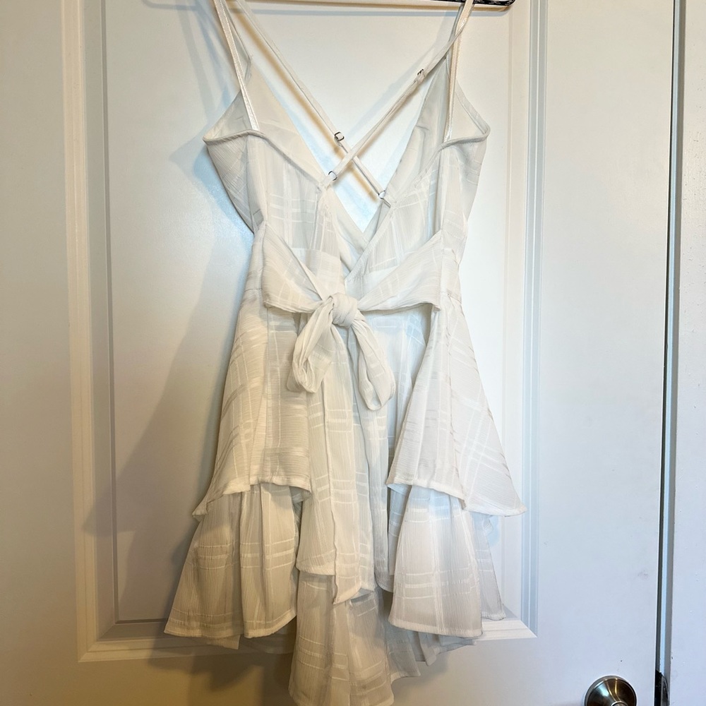 White silk romper